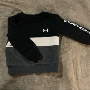 Under Armour Kids' Black and Gray Sweatshirt, Sz 9-12 mos